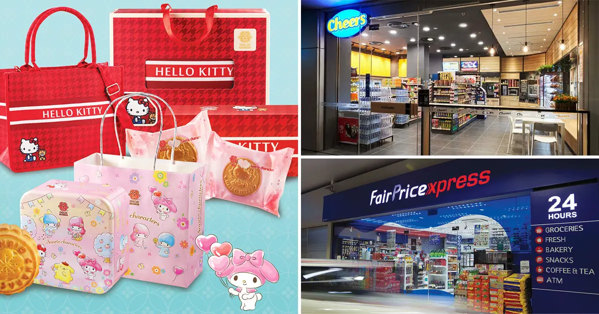 Cheers & FairPrice Xpress launches Hello Kitty & My Melody Mooncake Sets with Themed Tote Bag from $48.80