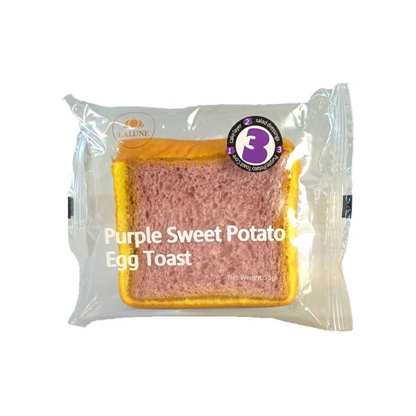 Lalune Purple Sweet Potato Egg Toast